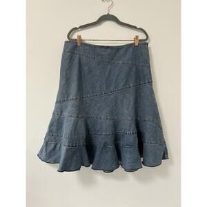 DKNY Blue Denim Mini Skirt